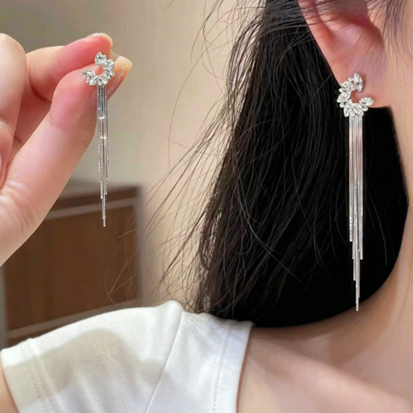 Women's Diamond For Chic Elegant Fresh Sweet Stud Earrings