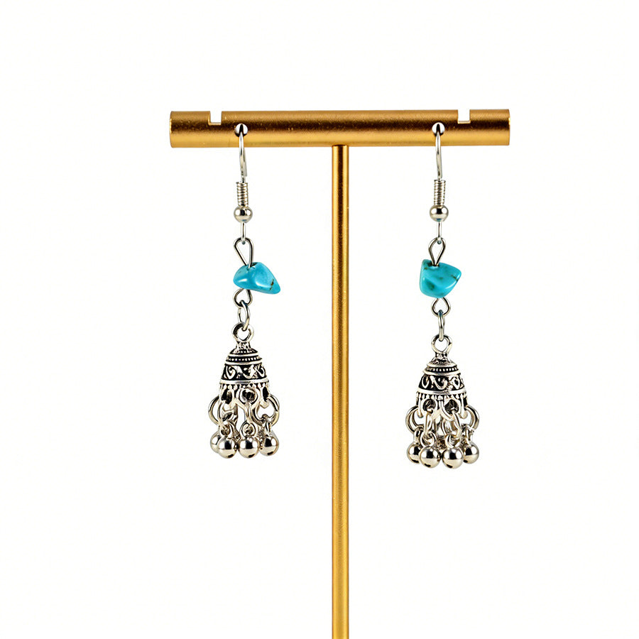 Women's Entry Lux Classical Bell Bird Cage Earrings