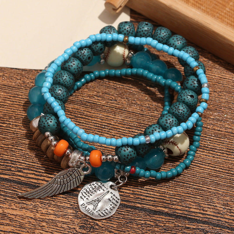 Women's Bohemian Beads Wings Personalized Ethnic Style Bracelets