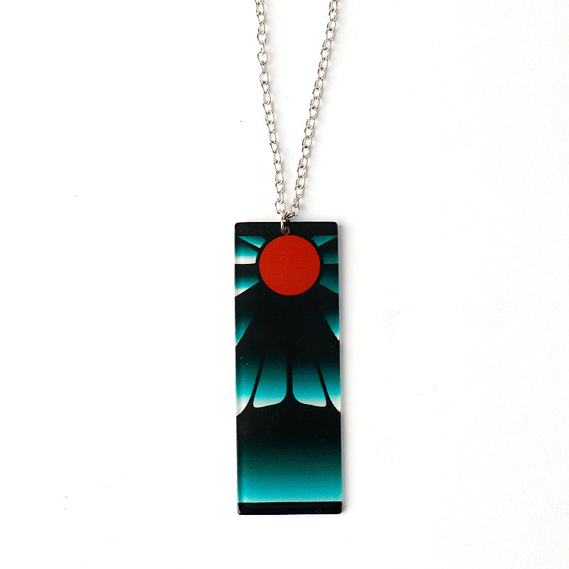 Anime Peripheral No Stove Door Acrylic Necklaces