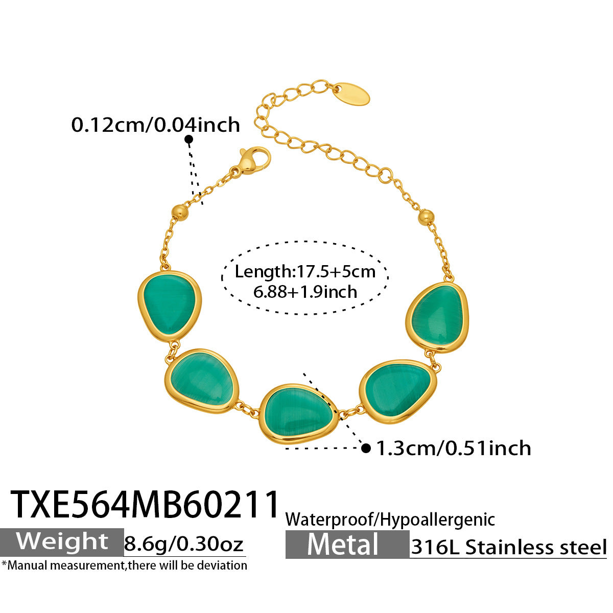 Li Affordable Luxury Style Cut Water Drop-shaped Opal Female Stainless Necklaces