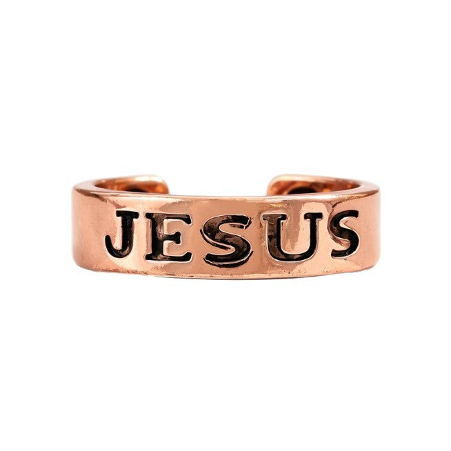 Bronze Creative Pattern Magnet Retro Fashion High Sense Ring