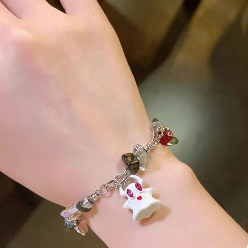 Stone Ethnic Lotus Seedpod National Fashion Design Female Bracelets