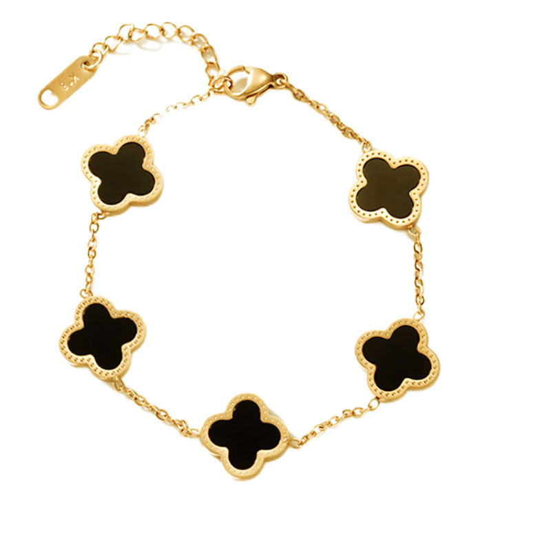Women's Titanium Steel Pork Belly Fritillary Lucky Bracelet