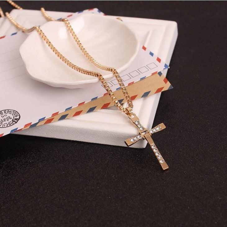 Men's Speed Passion Cross Personality Hip Hop Pendants