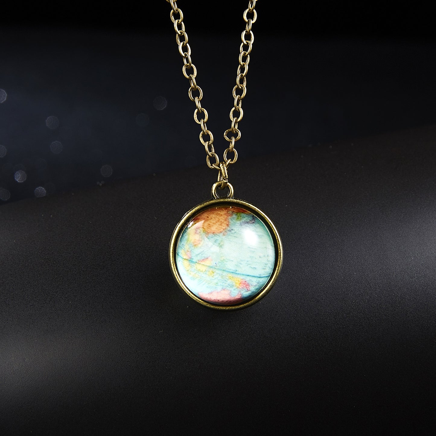 Galaxy Nebula Universe Luminous Double-sided Glass Necklaces