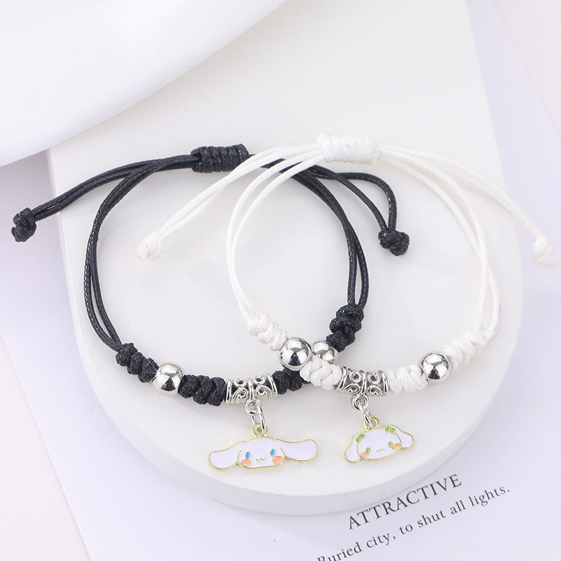 Cartoon Good-looking Woven Korean Style Fresh Carrying Strap Female Creative Bracelet