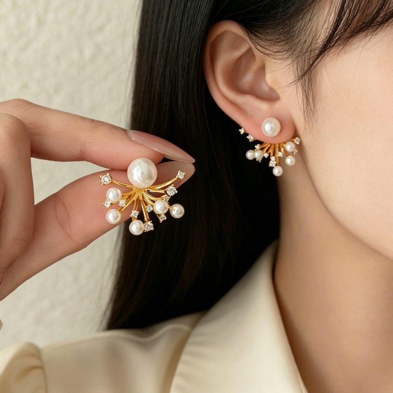 Women's Diamond For Chic Elegant Fresh Sweet Stud Earrings