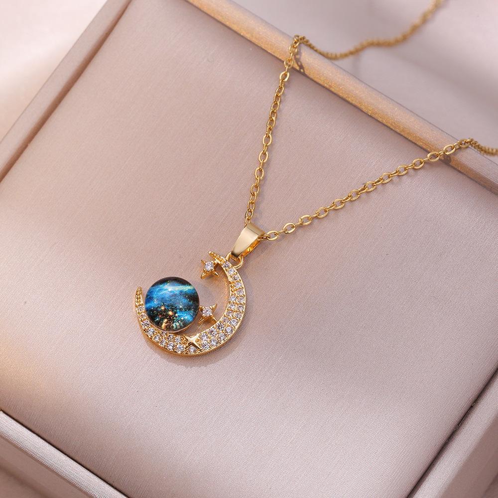 Light Luxury High-grade Super Fairy Titanium Steel No Fading Clavicle Necklace