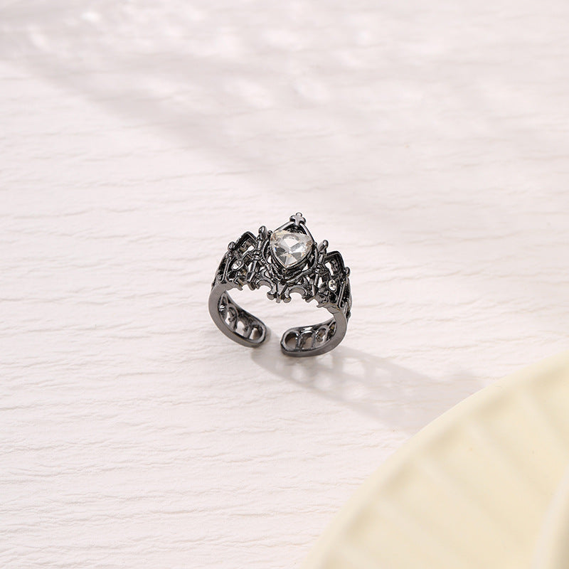 Style Cross Crown Love Heart-shaped Female Rings