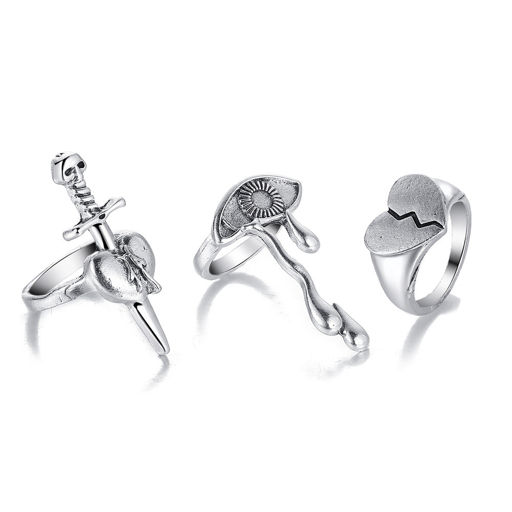 Tears Eye Female Design Sense Niche Rings