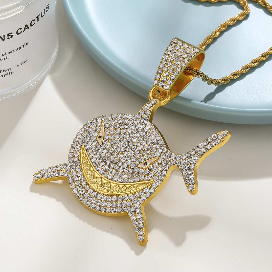 Women's & Men's Diamond Exaggerated Shark For Retro Punk Pendants