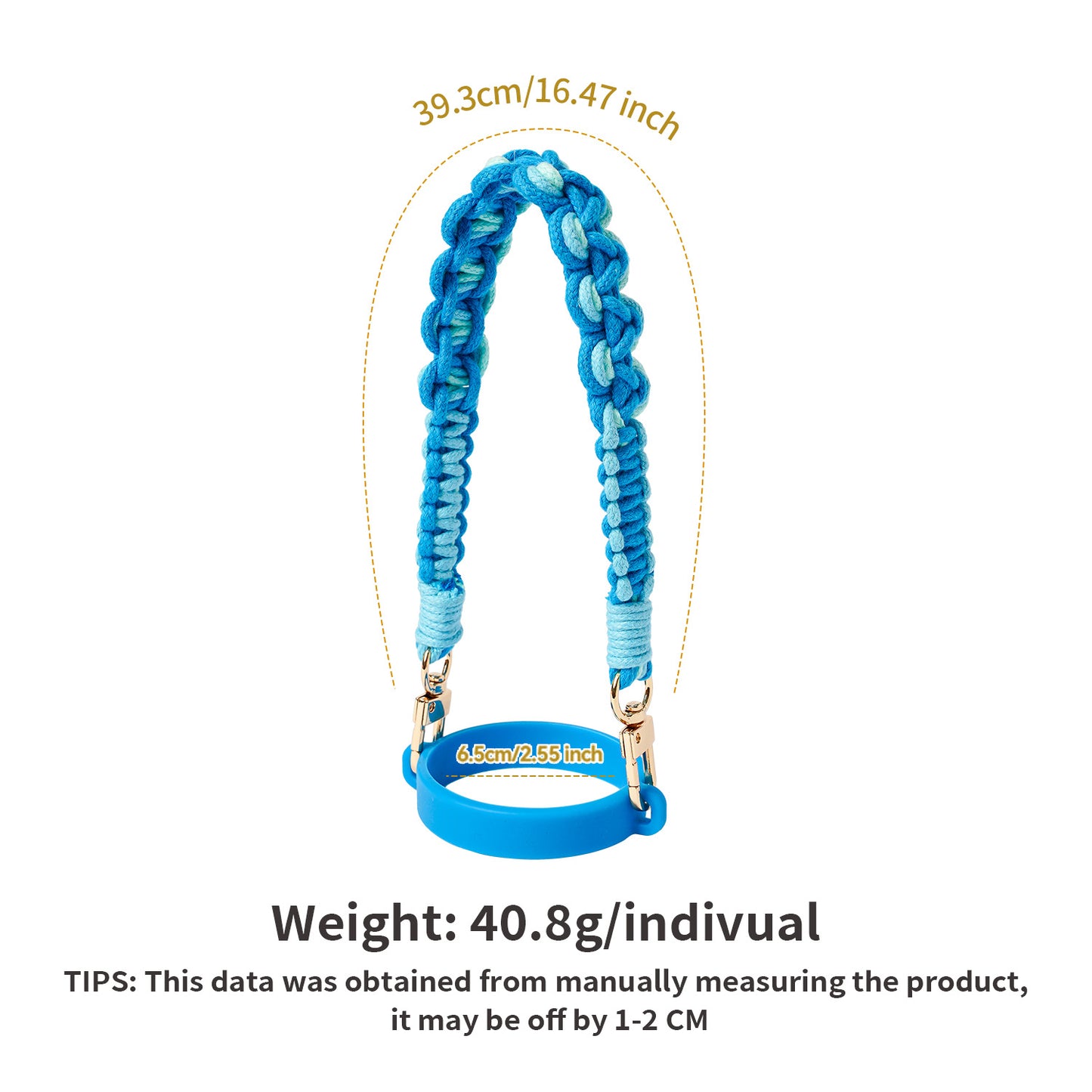 Women's Water Cup Lanyard Rope Handle Hand-woven Hanging Ornaments