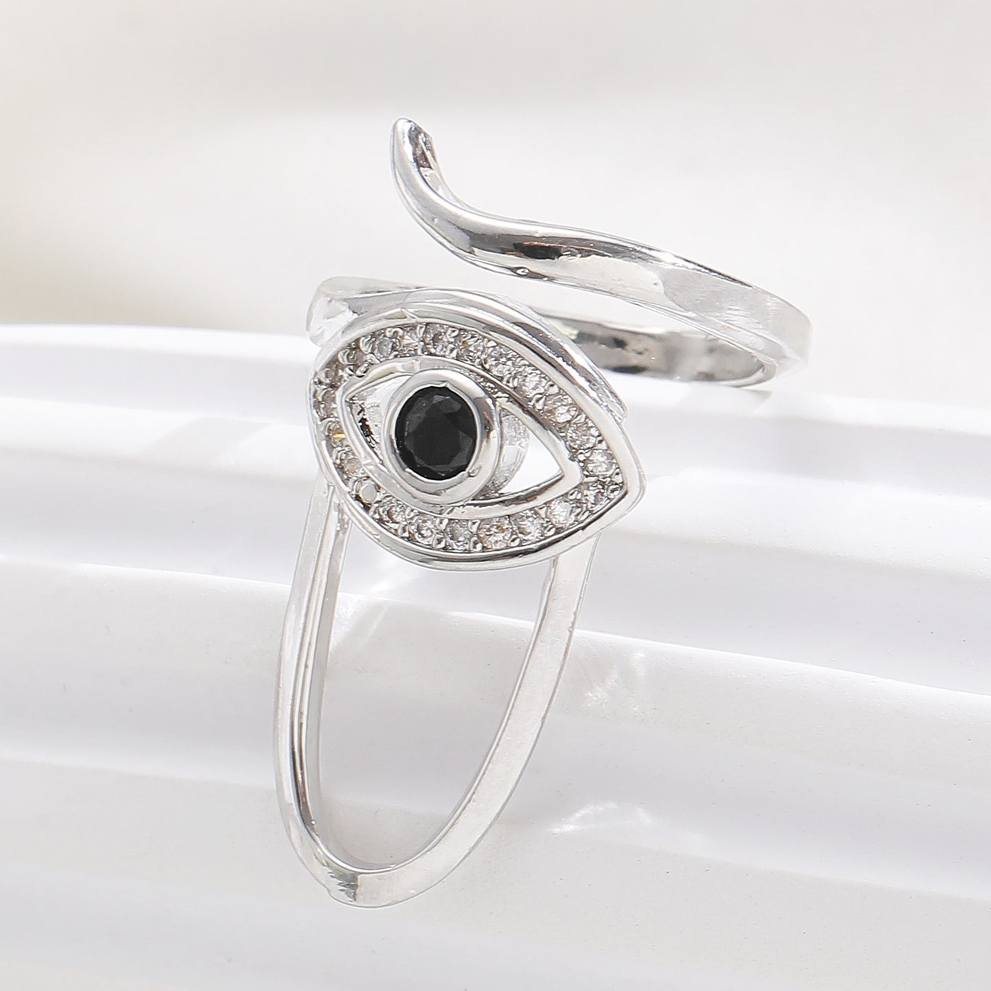Geometric Trend Open Nail Female Design Exquisite Refined Ring