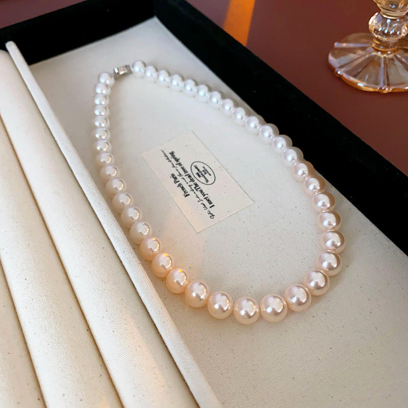 Pearl Twin Clavicle Chain Light Luxury Necklaces