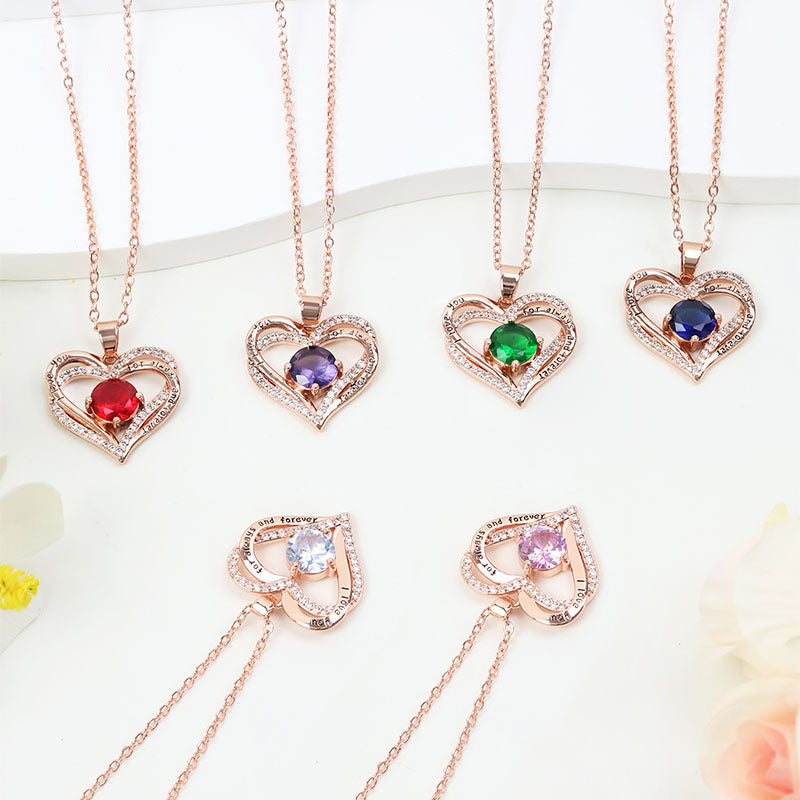 Gold Color Heart To Give Mom Necklace