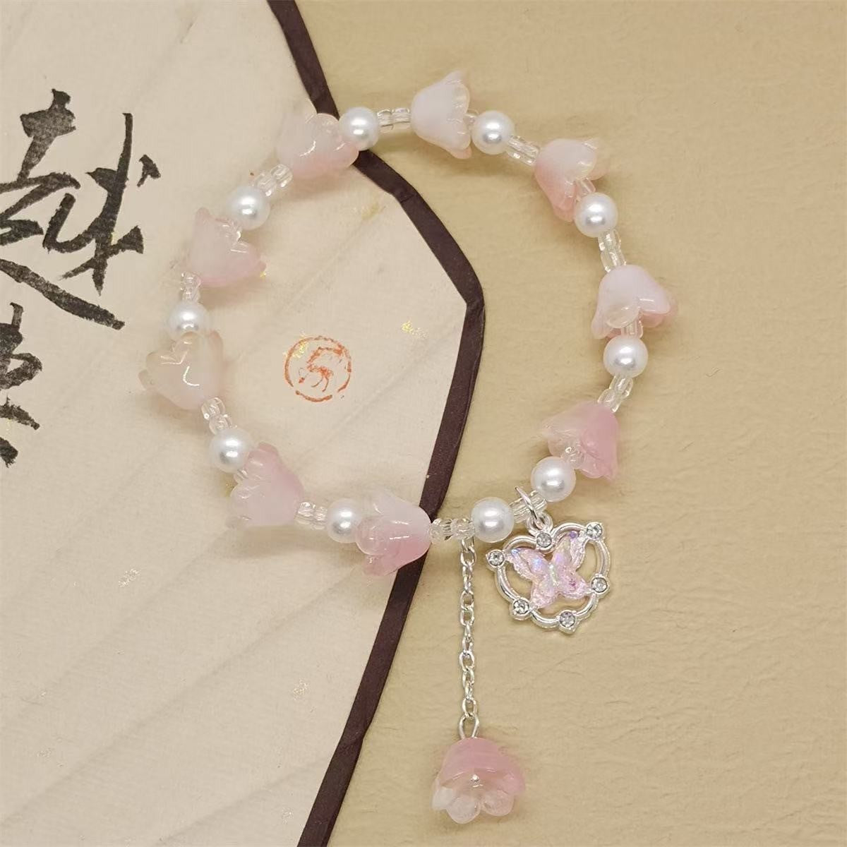 Fairy Mori Style Colorful Lily Female Sweet Bracelets
