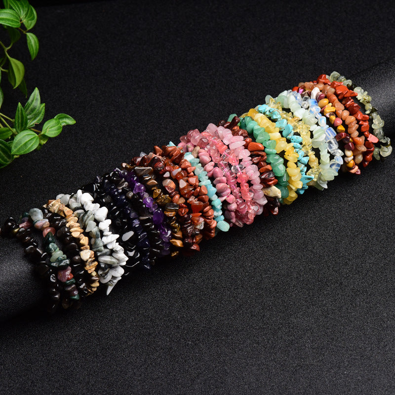 Stone Chain Citrine White-barked Pine Tigereye Trendy Male Female Personality Bracelet