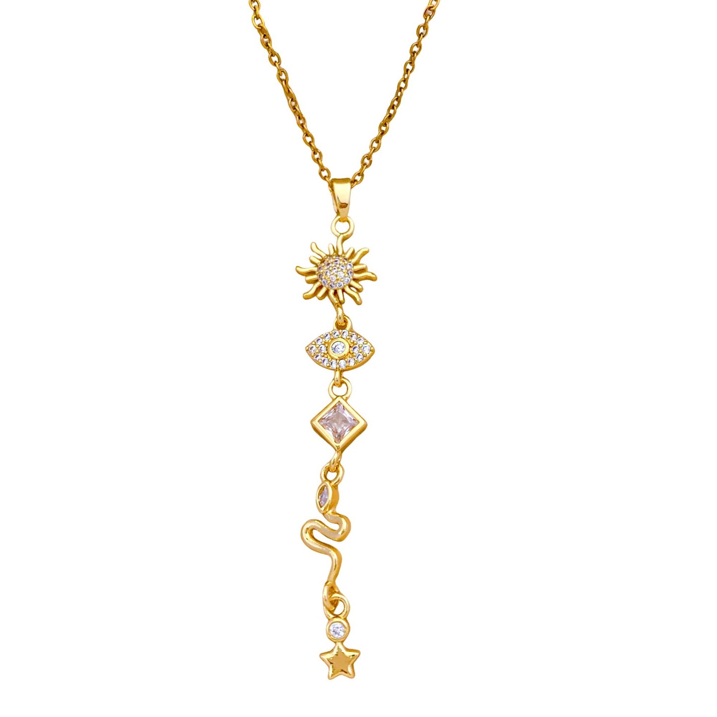 Combination Design Titanium Steel Niche Temperament Korean Style Clavicle Necklaces