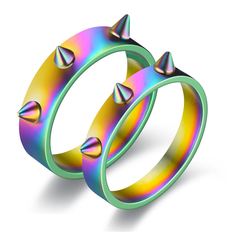 Women's & Men's Wind Self-defense Couple Nail Tip Emergency Ring