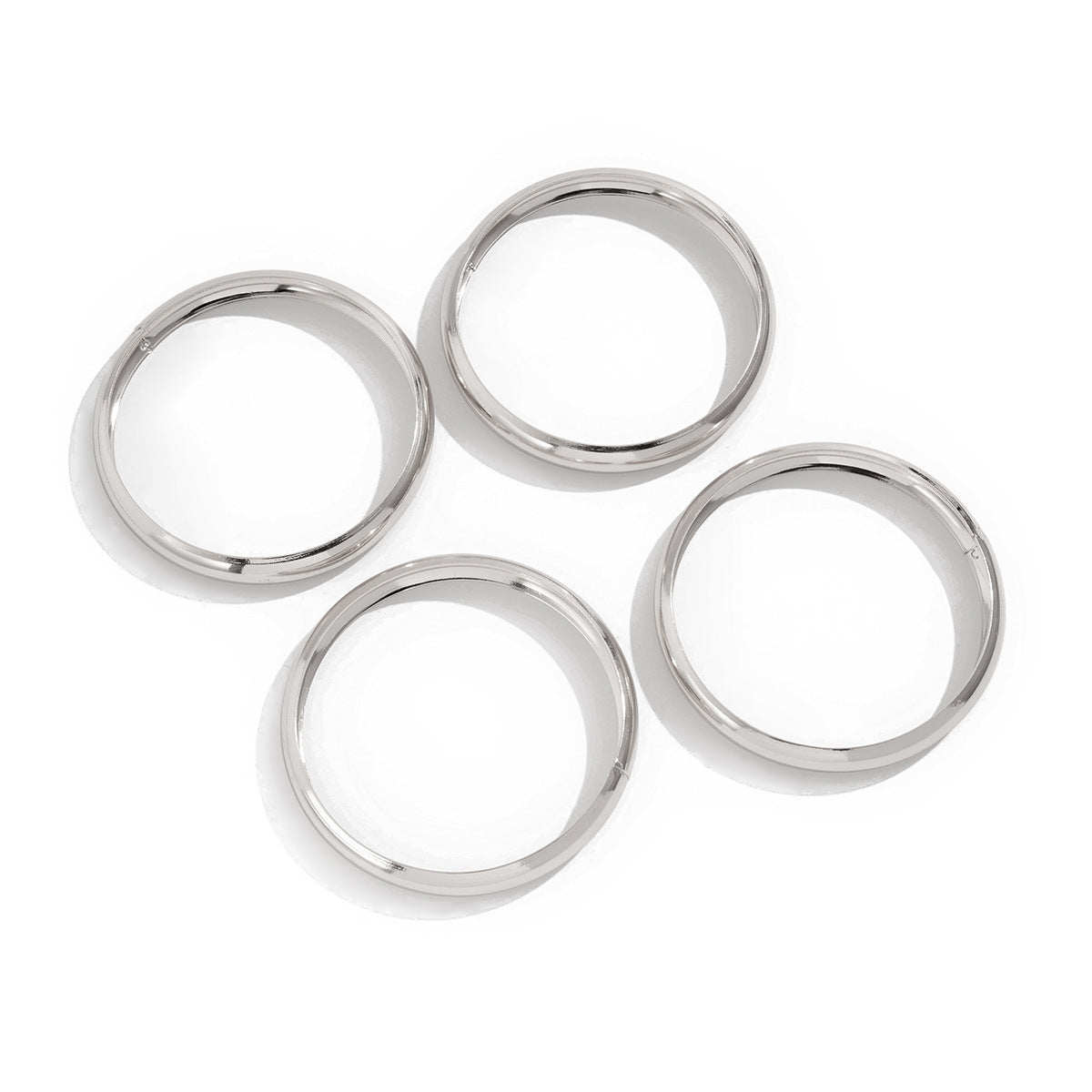 Simple Geometric Metal Sleeve Fashion Curved Bracelets