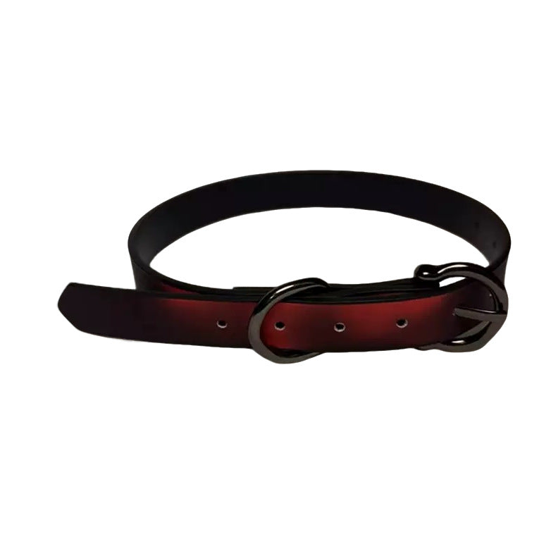 Women's & Men's Color Changing Pineapple Red Leather Sweet Cool Style Hot Collar
