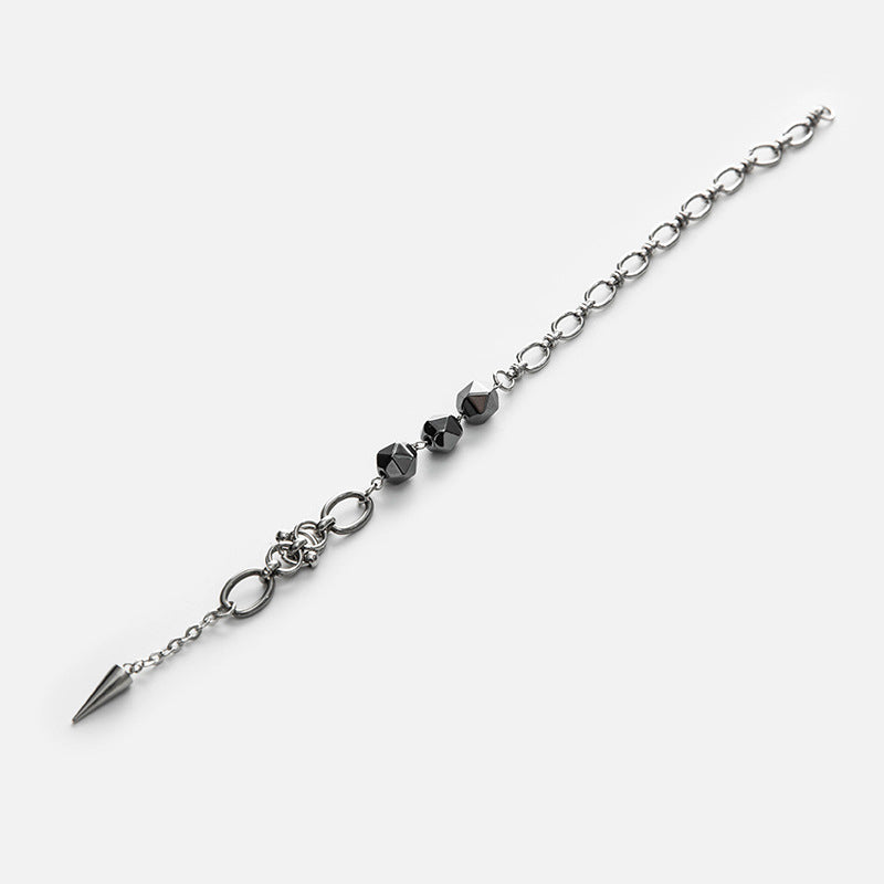 Pointed Cone Stitching Chinese Stone Tail Chain Can Be Used Bracelets
