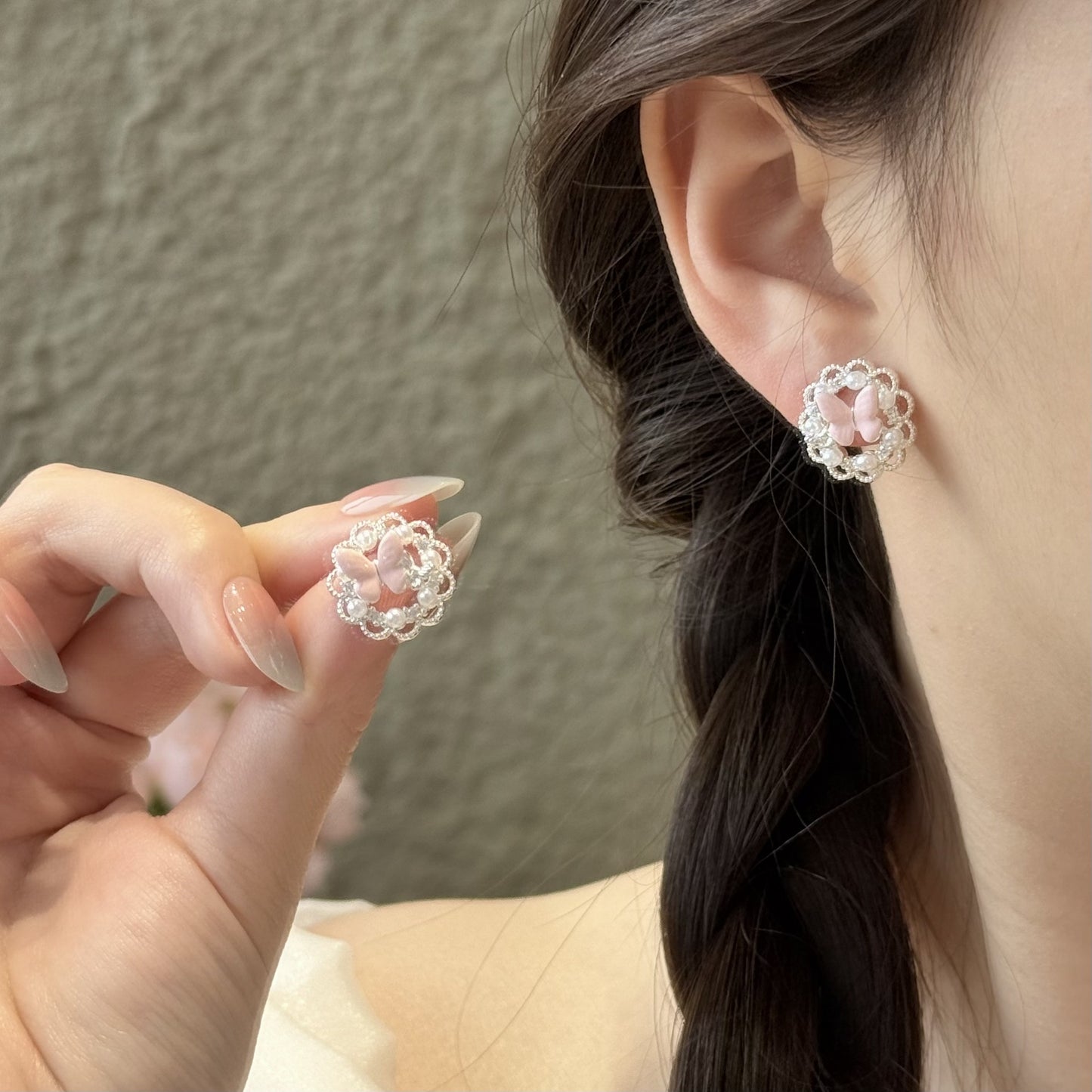 Lace With Flexible Daily Commuting Date Super Earrings
