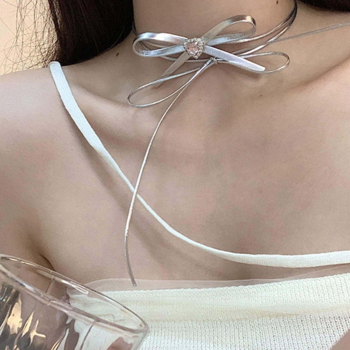 Flower Female Light Luxury Minority High Collar