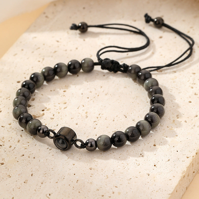 Natural Tigereye Projection Adjustable Confession Vintage Bracelet