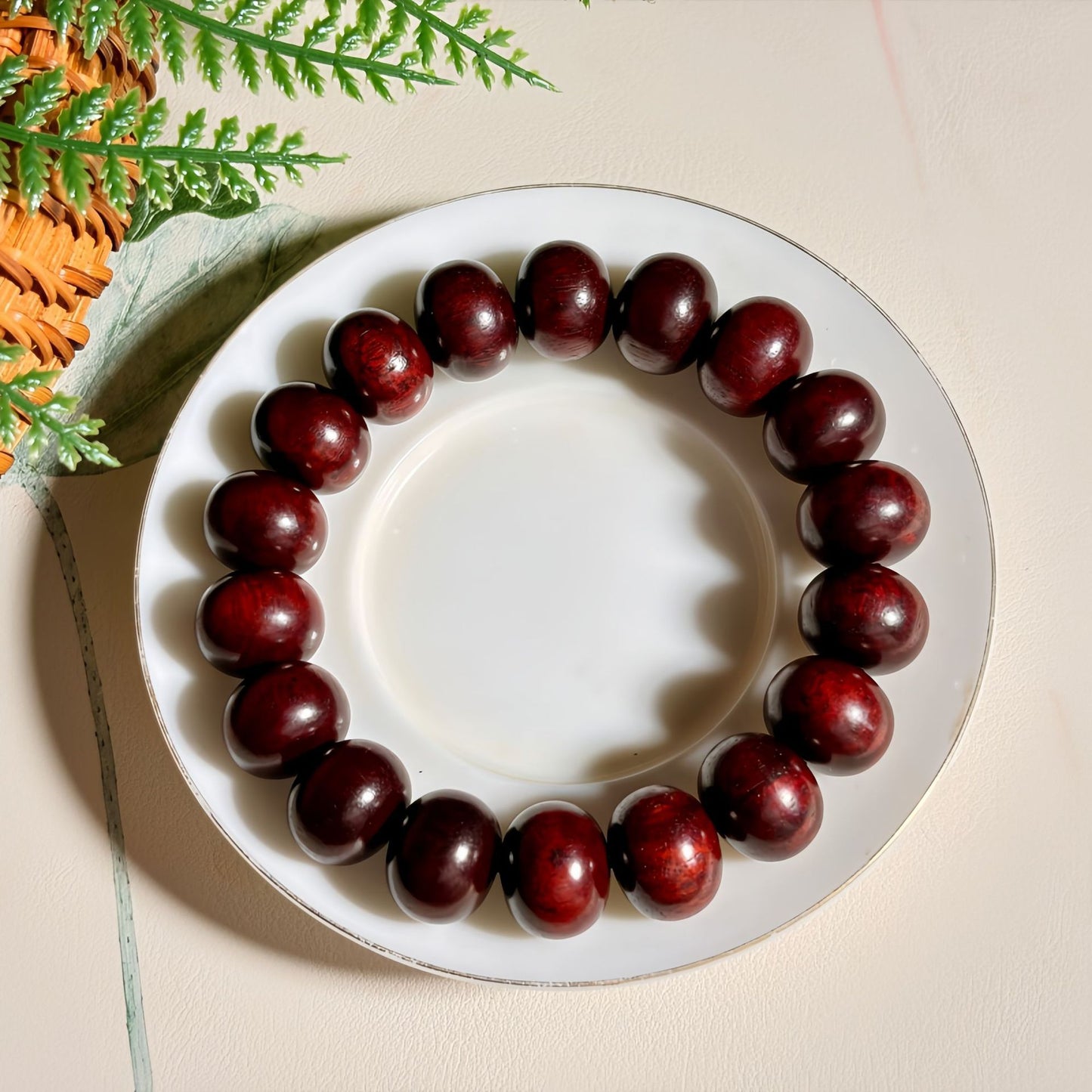 Green Sandalwood Rosewood Abacus Beads National Style Bracelets