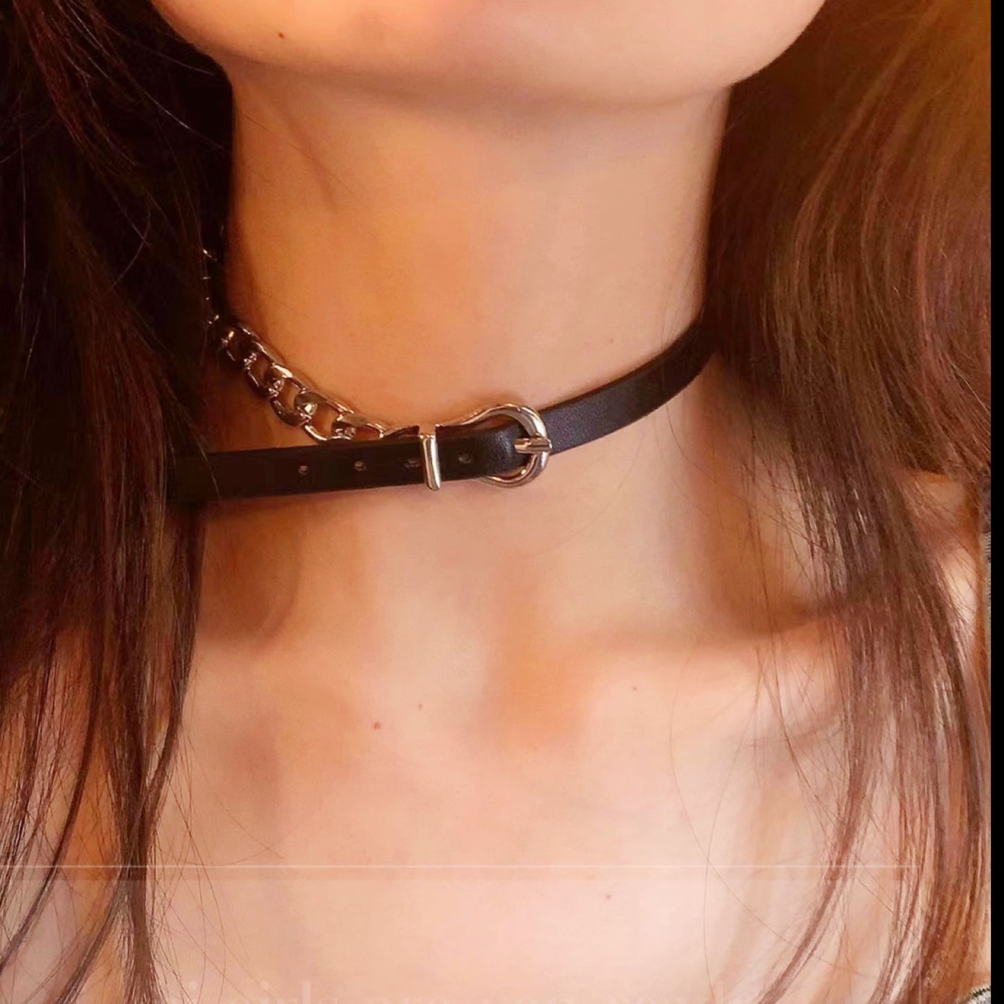 Leather Rope Female Niche Neck Band High Sense Temperament Hot Necklaces