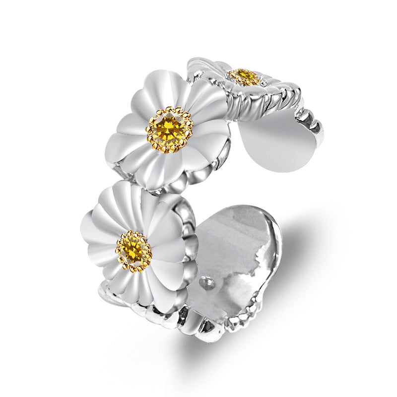 Brushed Craft Daisy Gardenia Eternal Series Rings