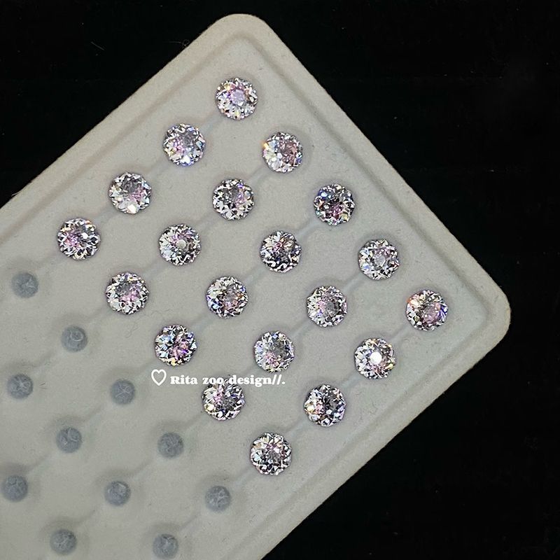 Stunning Ombre Bridal Flash Zircon Titanium Steel Ear Bone Minority Stud Earrings