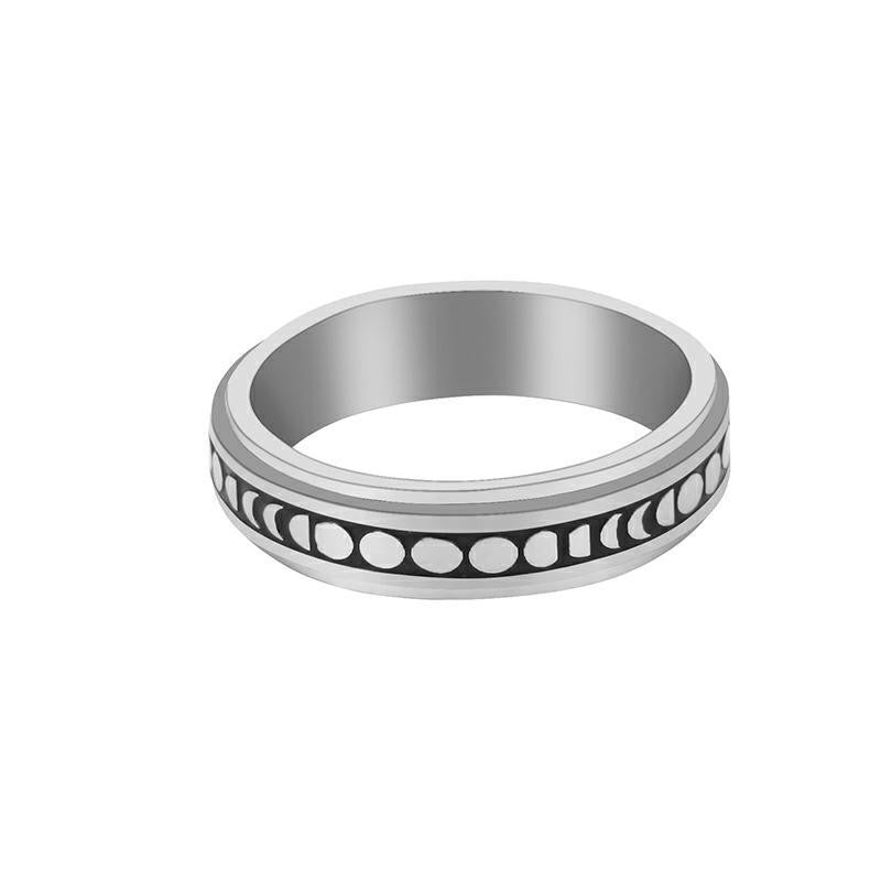 Moon Rotatable Titanium Steel Decompression Female Rings