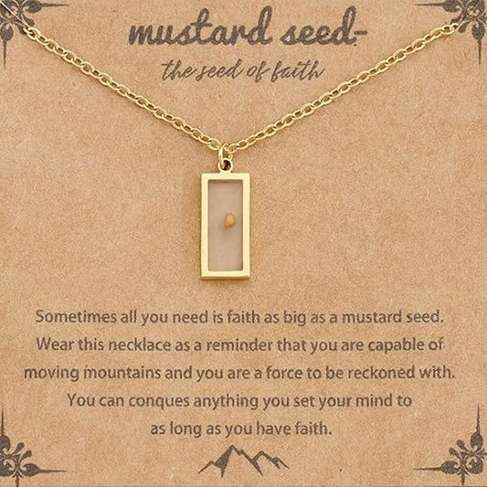 Women's & Men's Mustard Seed Fashion Female Niche Vegetable Necklaces