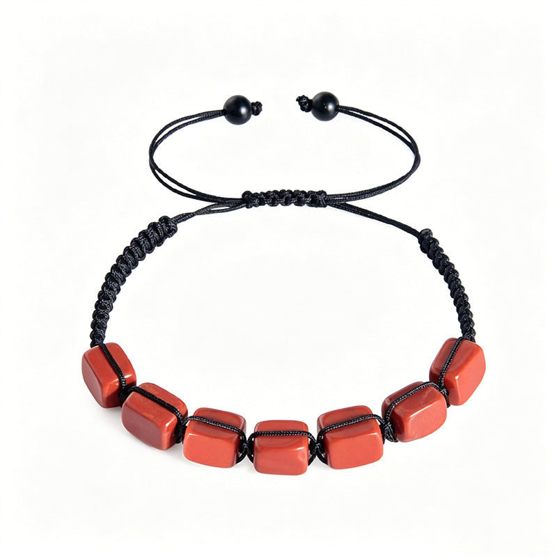 Yoga Crystal Natural Stone Adjustable Woven Energy Bracelet