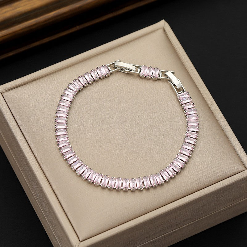 Women's & Men's Colorful Zircon Trendy Fashion Tennis Bracelets