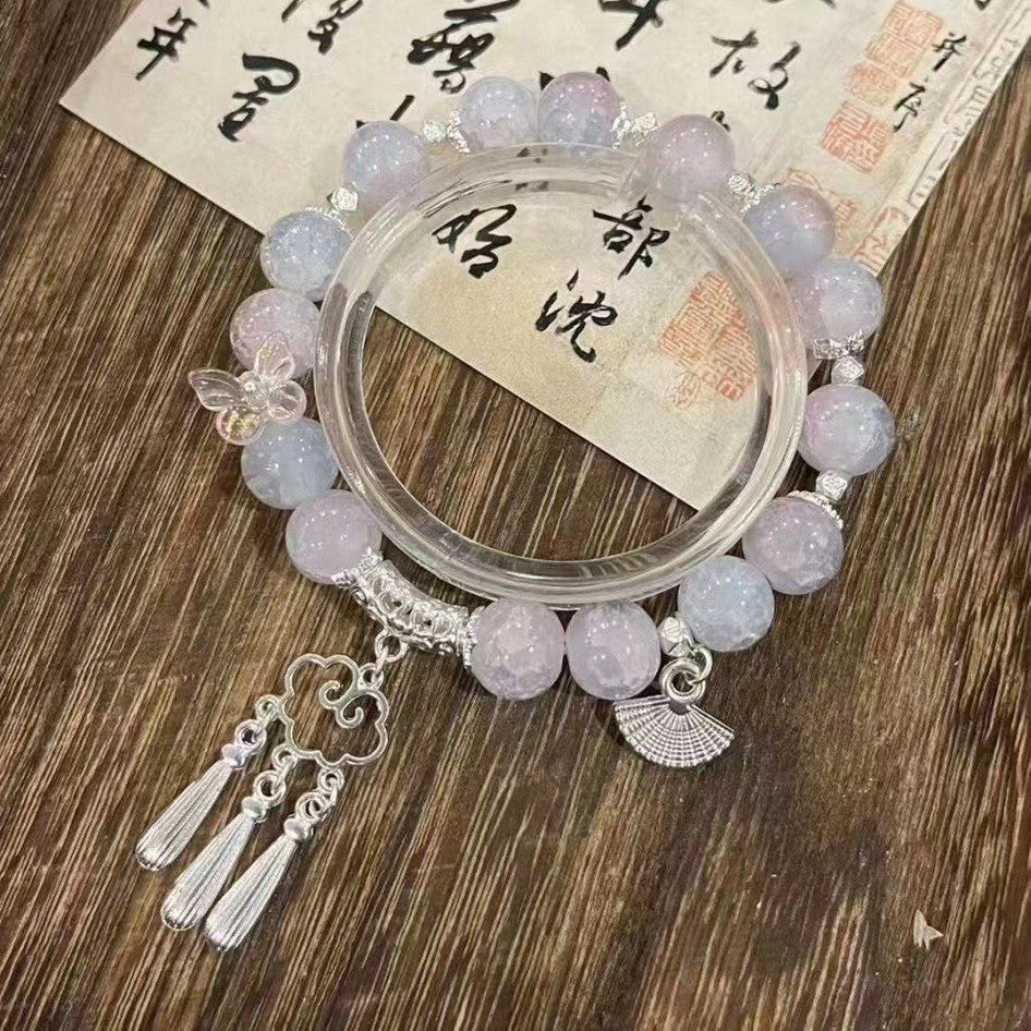 Women's Butterfly Beaded Impression Light Luxury Minority High Class Elegant Bracelets