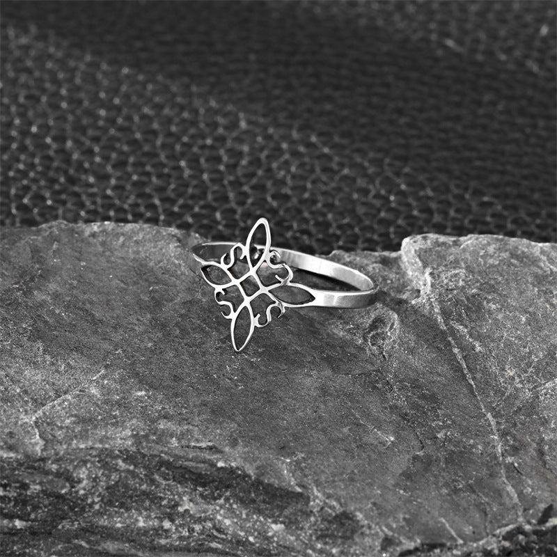 Hollow Witch Artistic Ethnic Style Personalized Ring