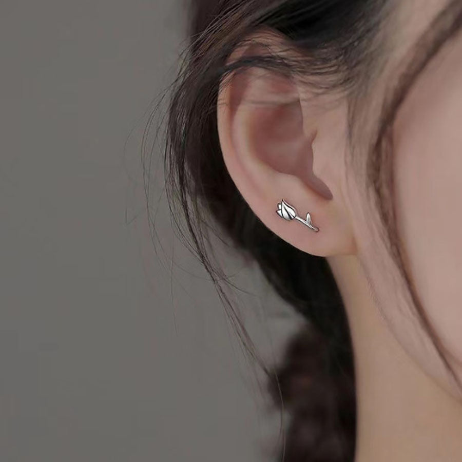 Women's Light Luxury Minority Tulip High-grade Simple Ear Hook