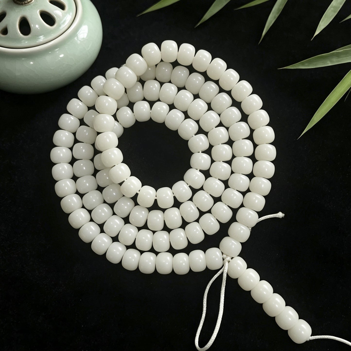 Pcs Apple Round Barrel Beads Straight Cut Seed Crafts Buddha Bracelet