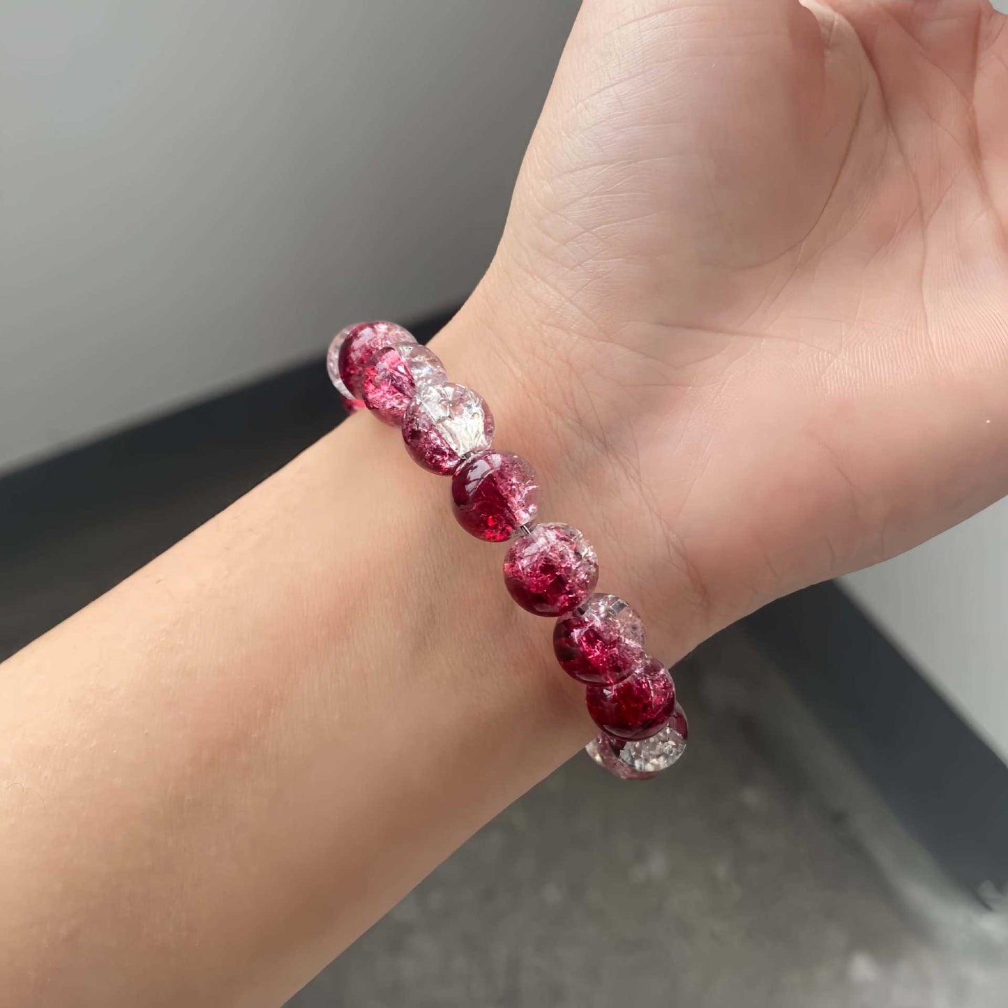 Gradient Burst Flower Release Soothing Mood Bracelet