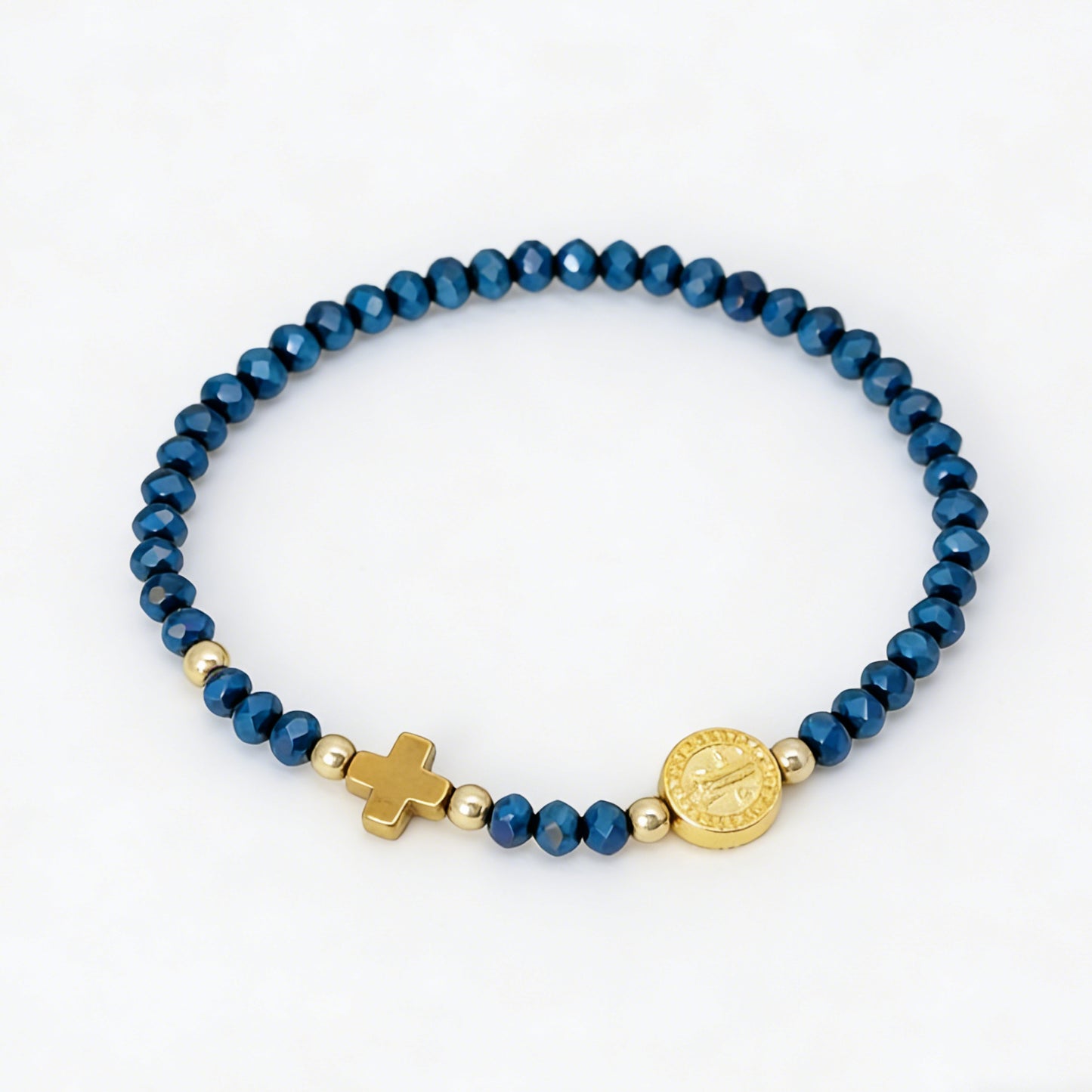 Boho Cross Artificial Crystal Color Fashion Bracelet