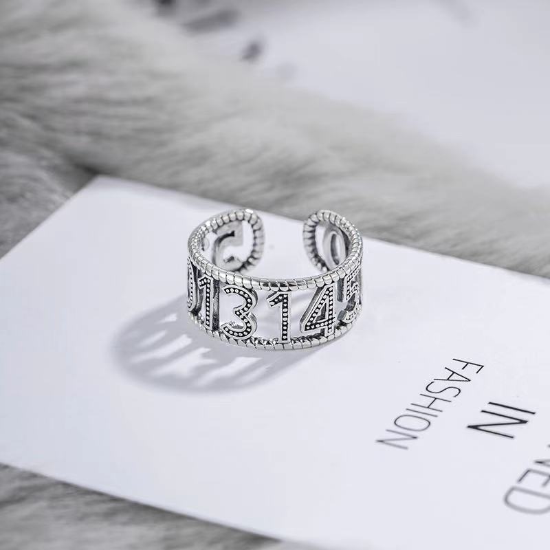 Duo Mahjong Female Niche Fashion Design Rings