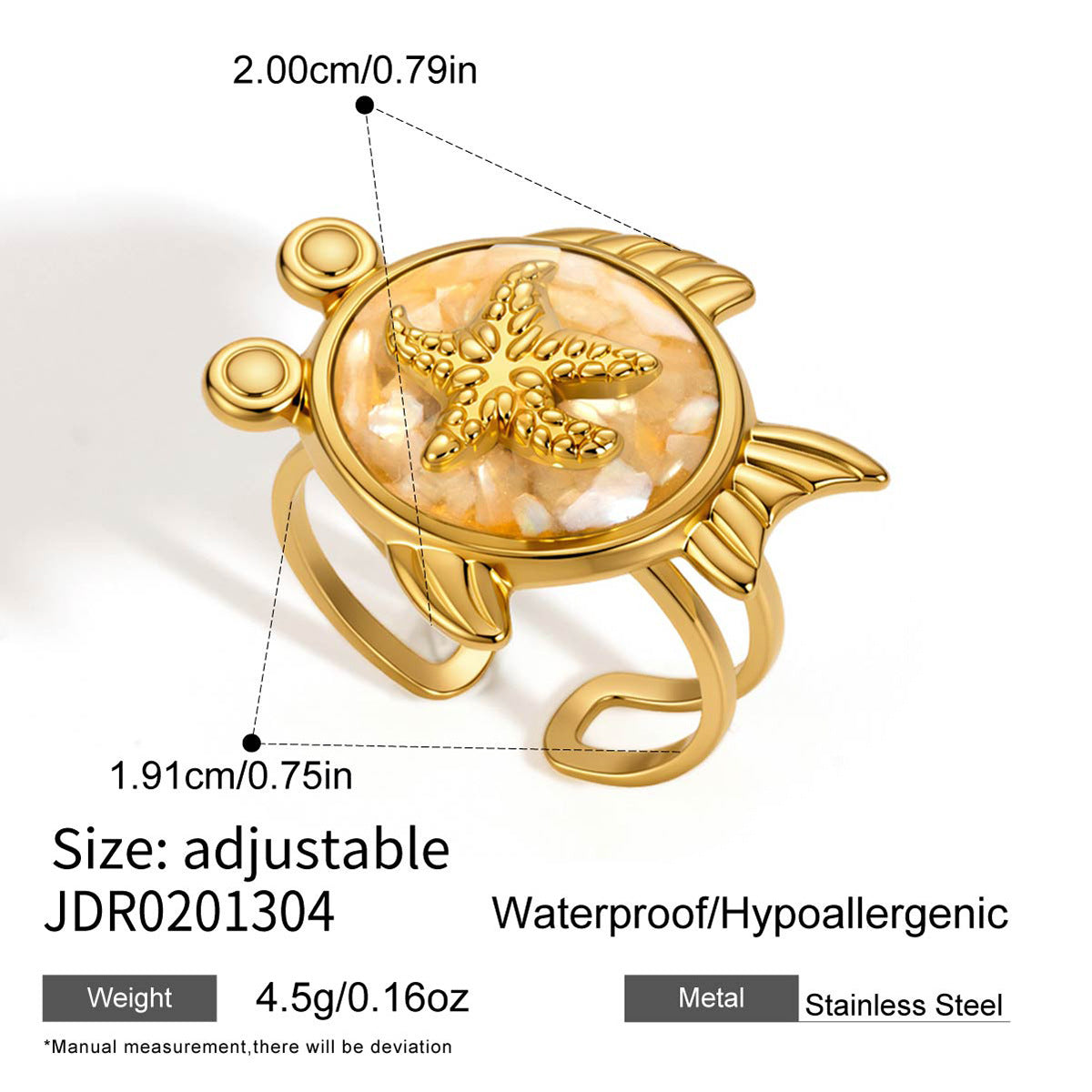 Women's Vacation Style Elegant French Advanced Dripping Stainless Rings