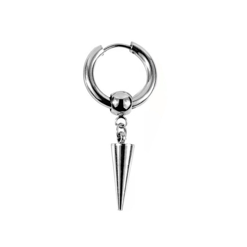 Women's & Men's Cone Stainless Steel Punk Trendy Ear Earrings