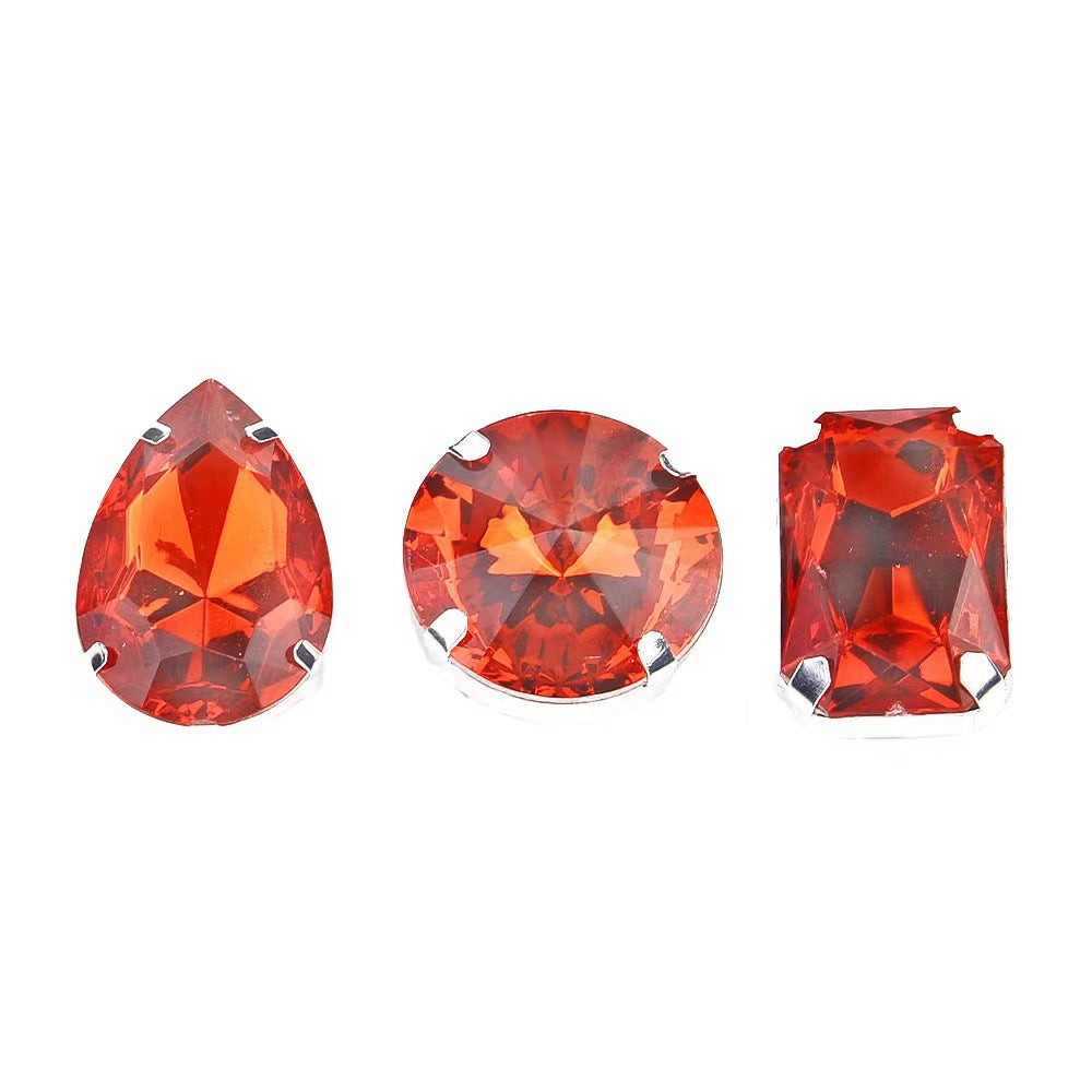 Simple Opening Adjustable Fashion Geometry Pattern Rhinestone Ring