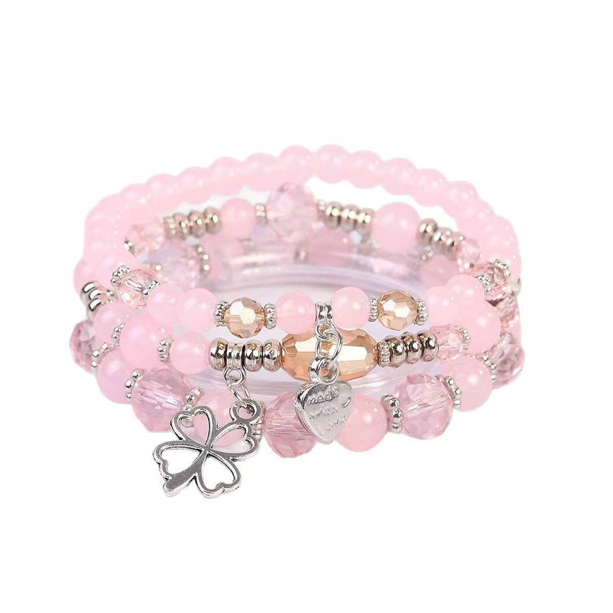 Elegant Slouchy Bohemian Elastic Glass Beads Bracelets