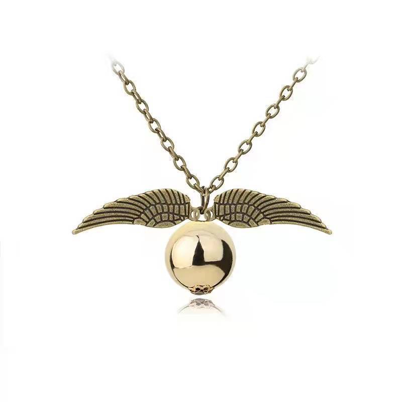 Elegant Peripheral Harry Potter Golden Snitch Necklaces